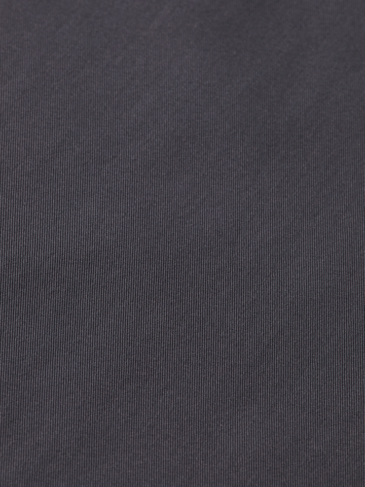Short-sleeved regular fit sateen shirt