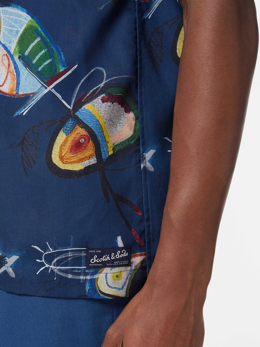 AOP short-sleeved relaxed-fit
