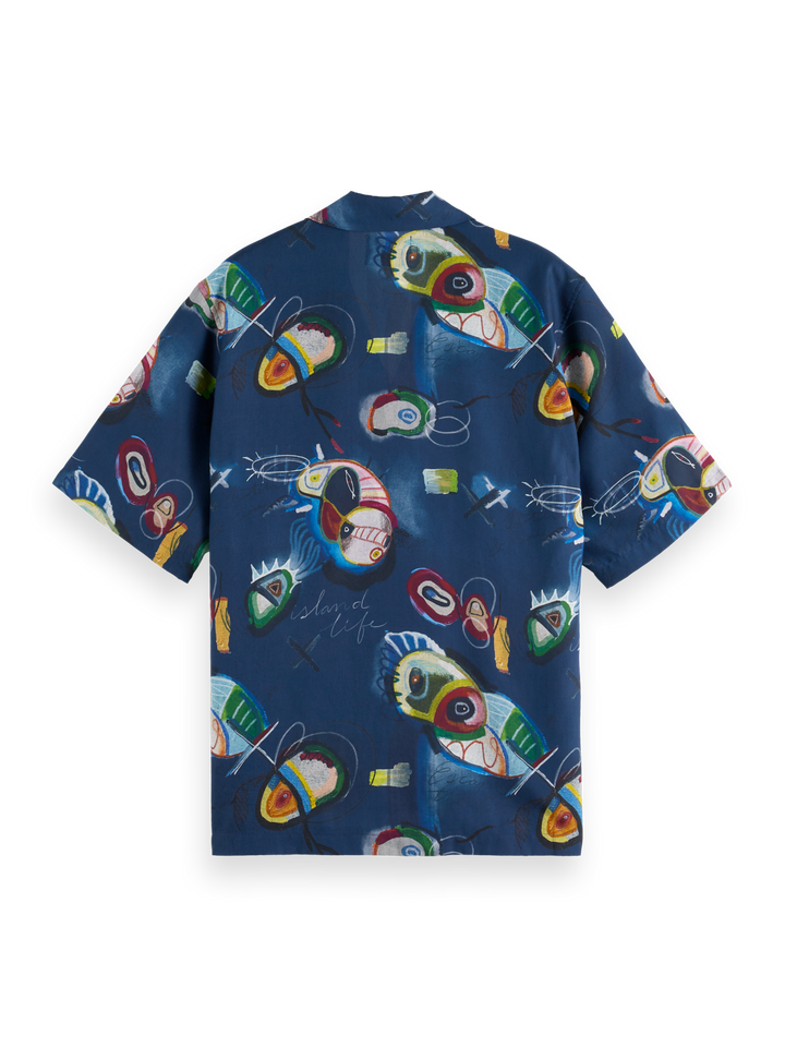 AOP short-sleeved relaxed-fit