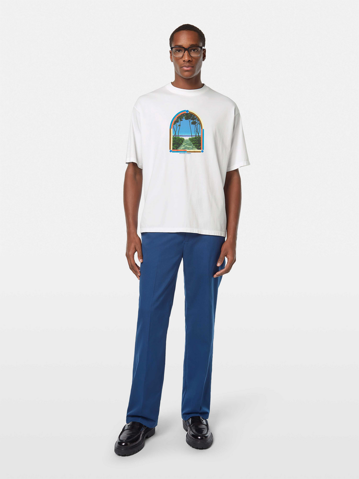 Loose fit front chest artwork T-shirt