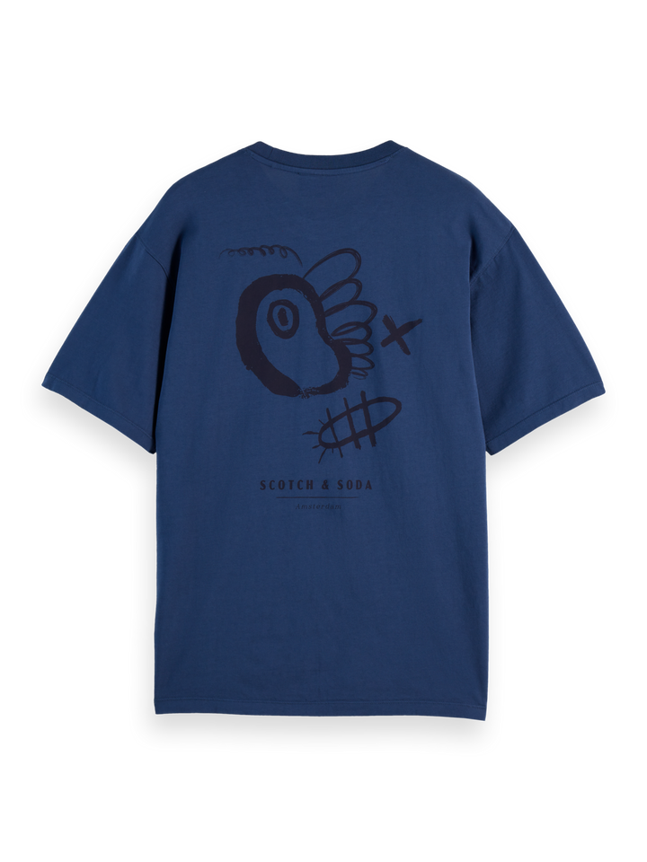 Relaxed fit front and back artwork T-shirt