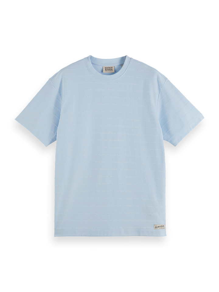 Relaxed-fit towelling striped T-shirt