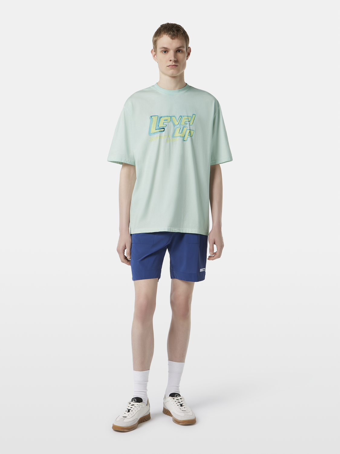 Relaxed fit garment-dyed graphic T-shirt