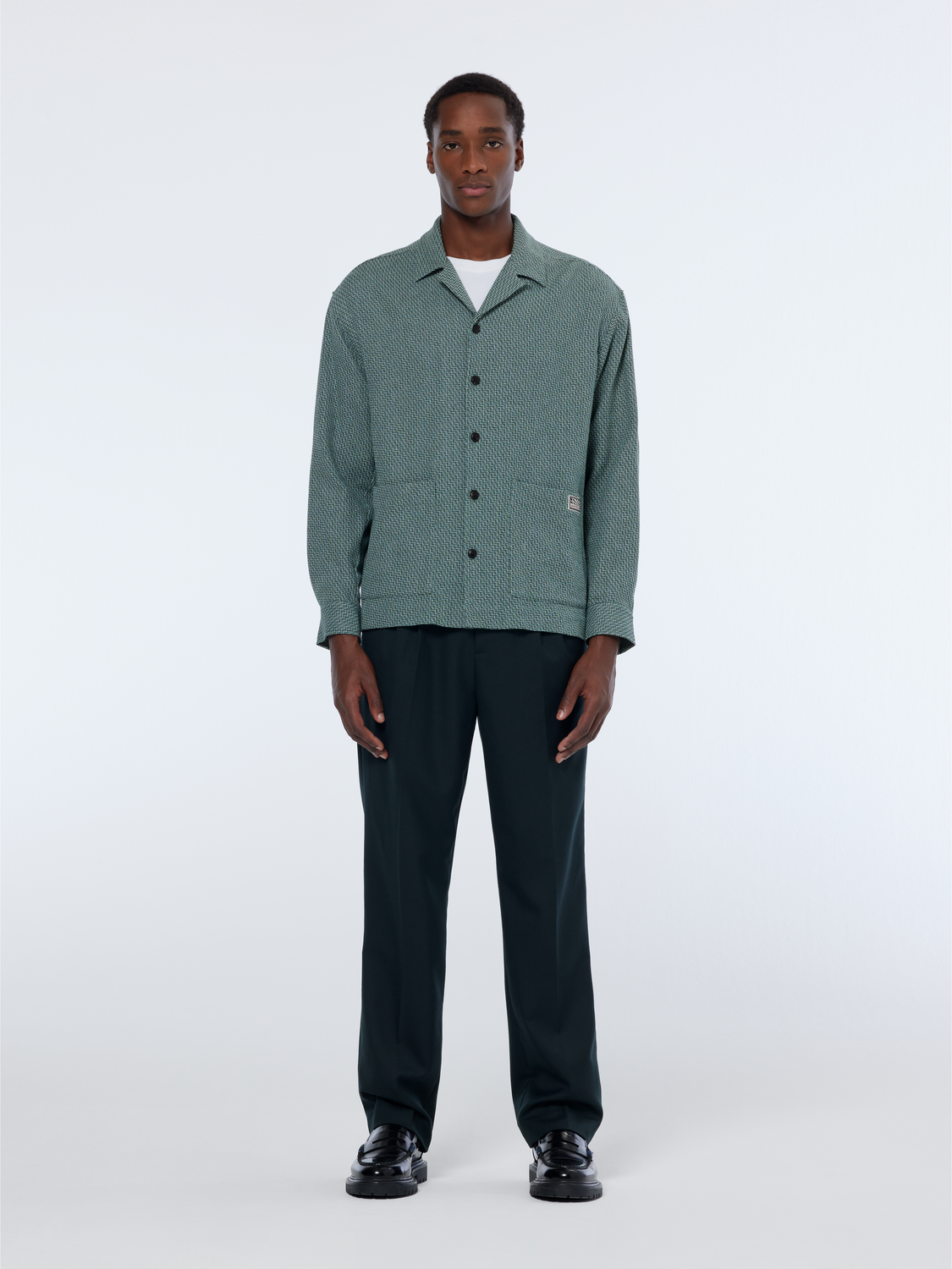 Relaxed-Fit Structured Overshirt