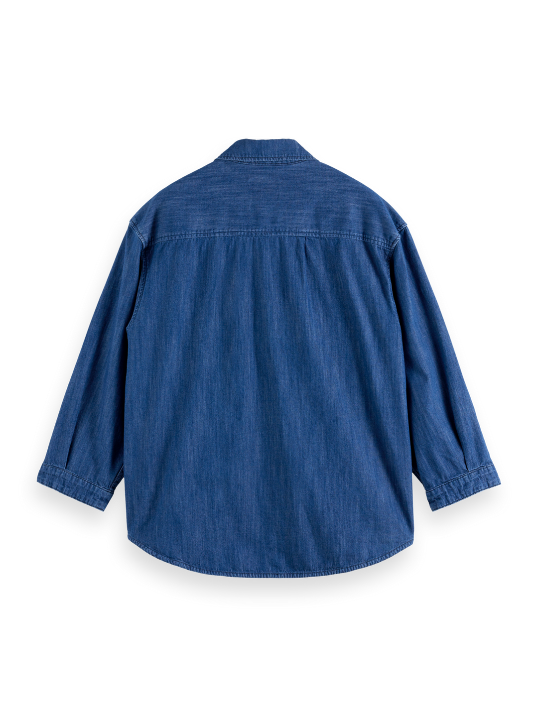 Popover workwear shirt in lightweight  denim quality