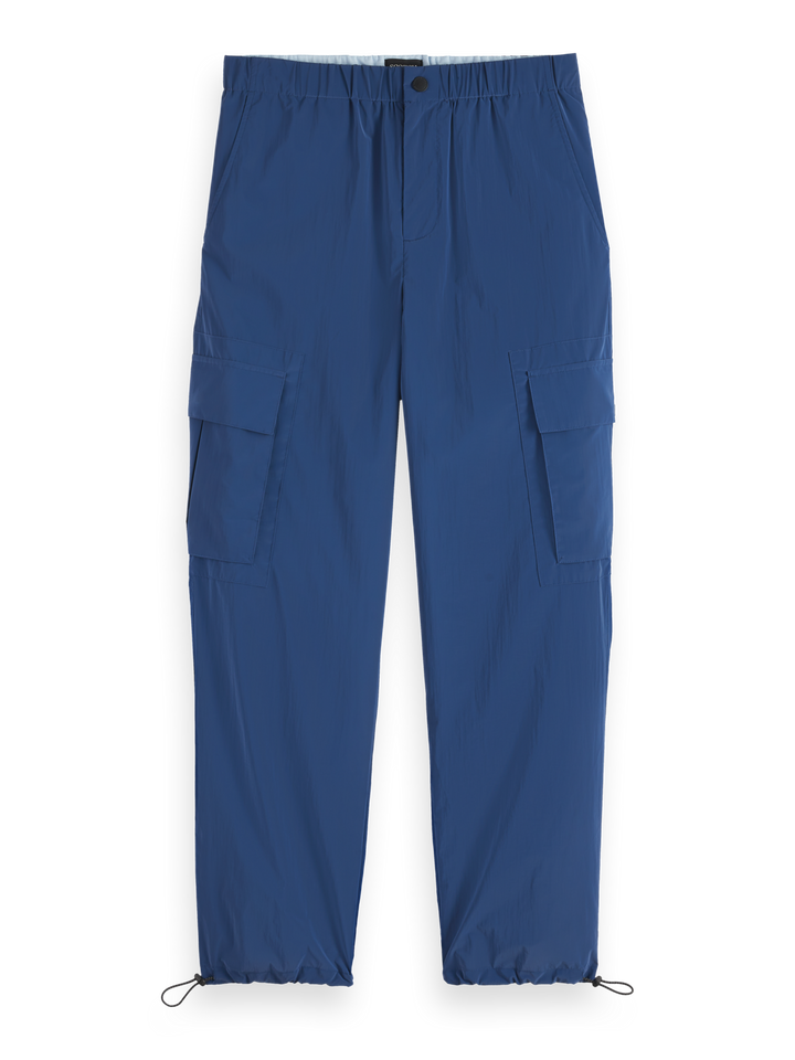 Nylon metallic cargo pant