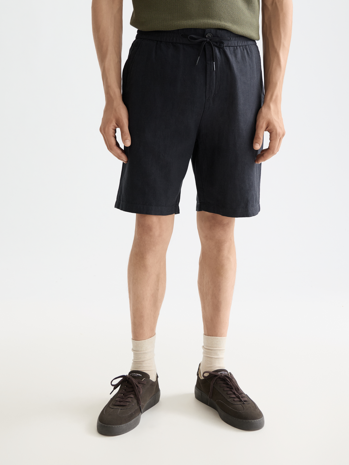 Core-Fave-Cotton-Linen Twill Bermuda Short