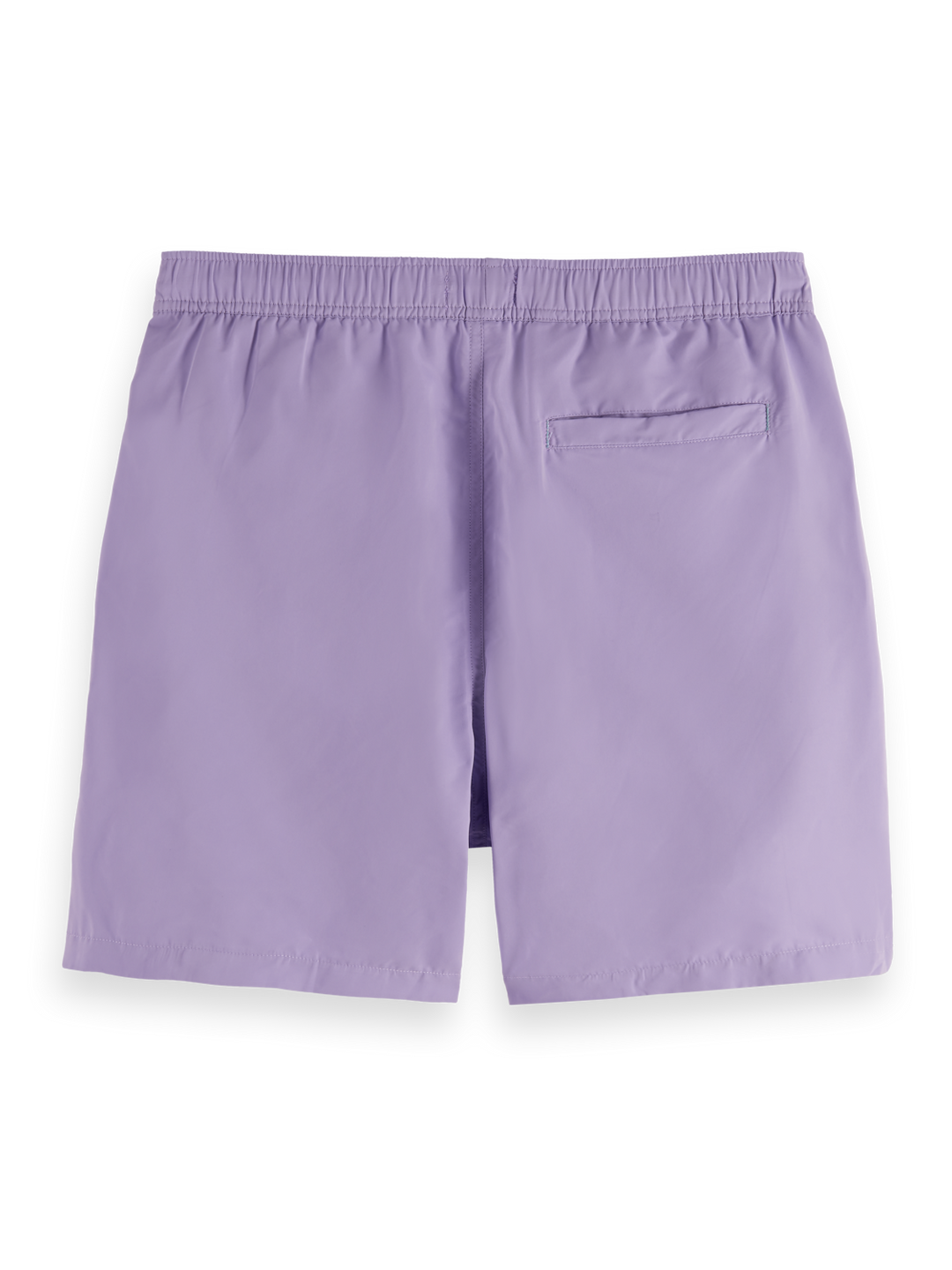 Solid mid-length swim shorts