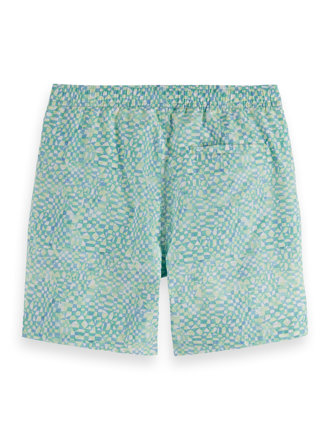 Mini-printed mid-Length swim shorts