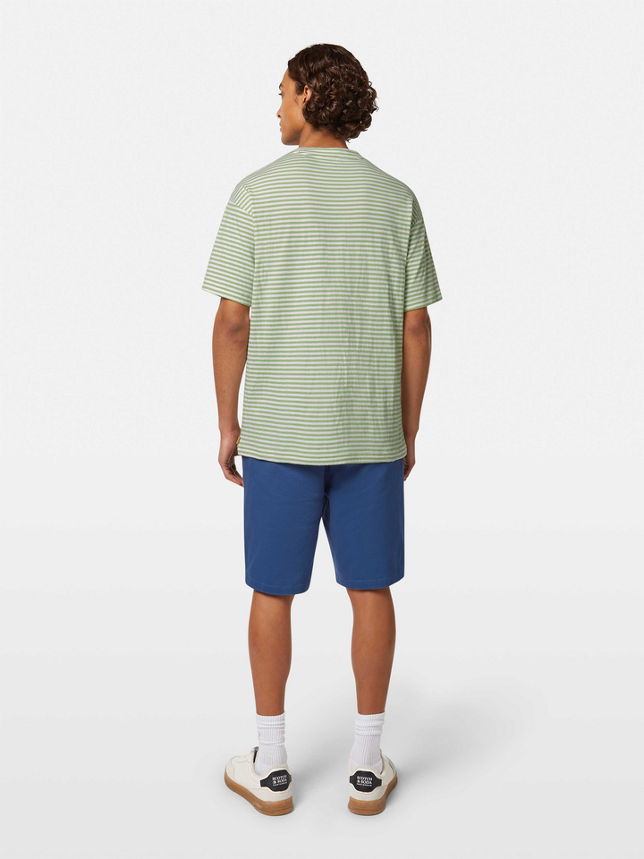 Relaxed-fit double face jersey pocket T-shirt