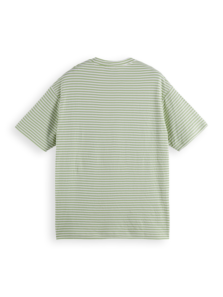 Relaxed-fit double face jersey pocket T-shirt