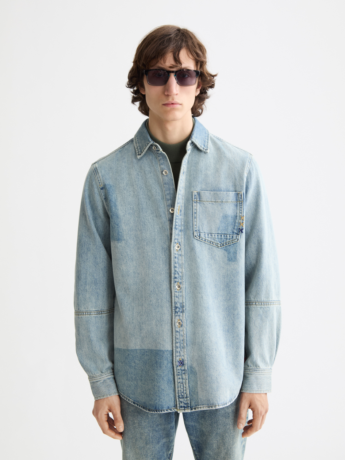Customised denim over shirt — Art from the Heart