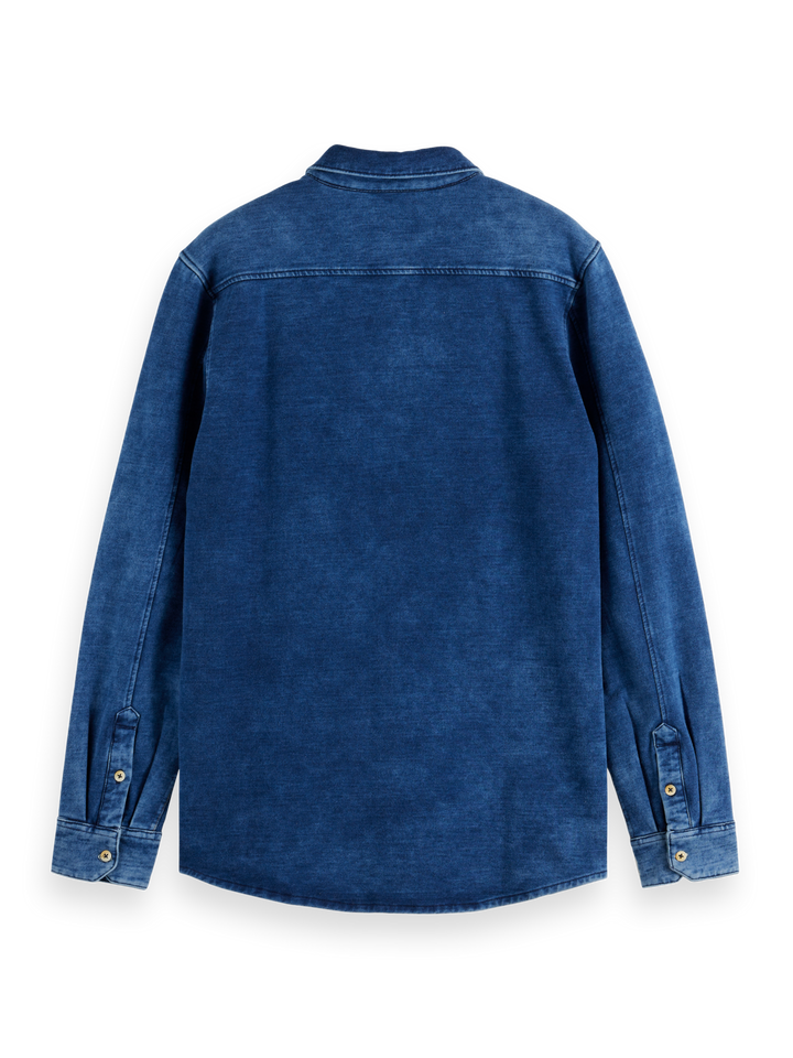 Chic indigo jersey shirt