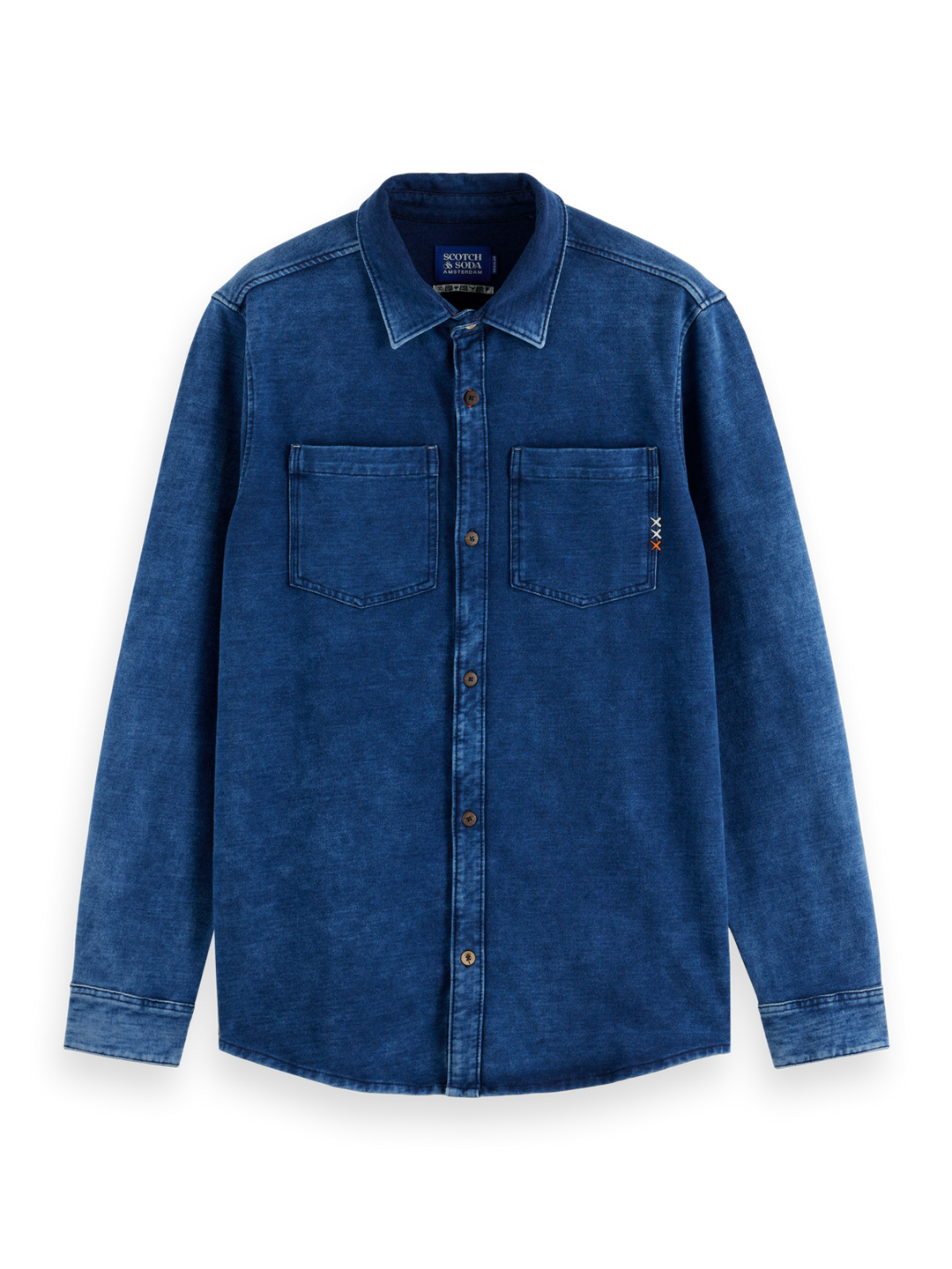 Chic indigo jersey shirt