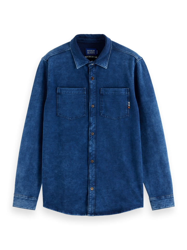 Chic indigo jersey shirt