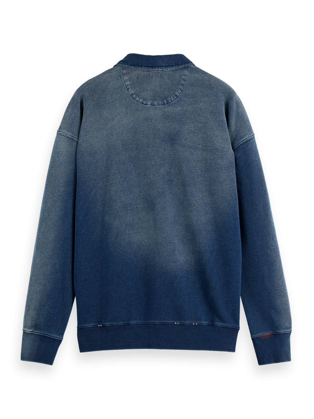 Worked out popover sweat in washed indigo