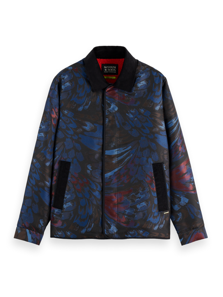 Jacquard Feathers Blouson