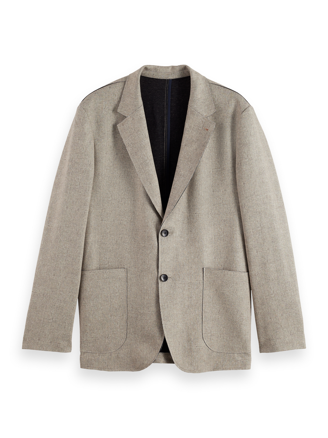 Melange Jersey Relaxed Blazer