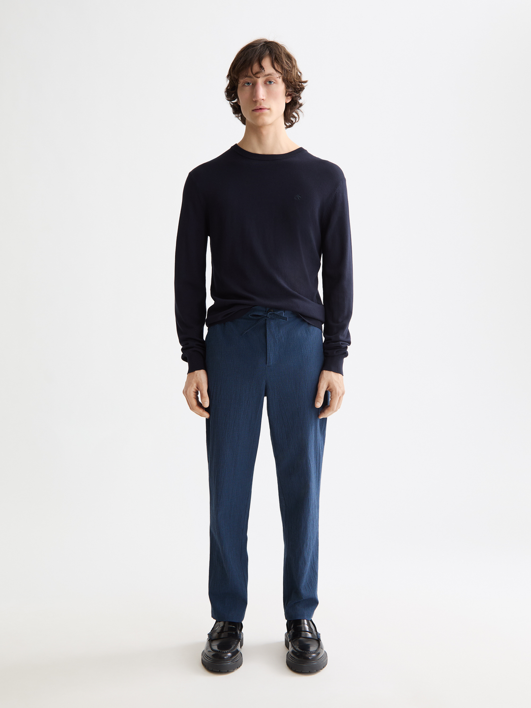 Finch Cotton Blend Seersucker Jogger