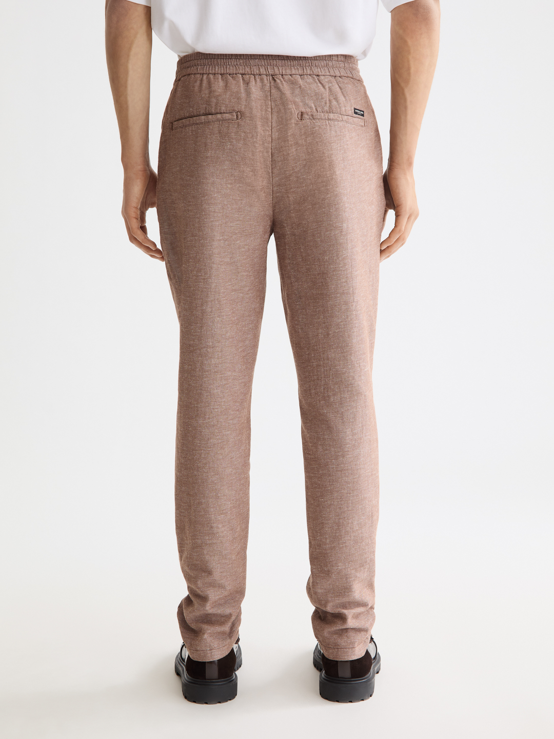 Seasonal core-Warren-Straight-fit cotton linen jogger