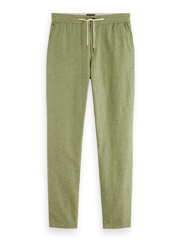 Seasonal core-Warren-Straight-fit cotton linen jogger