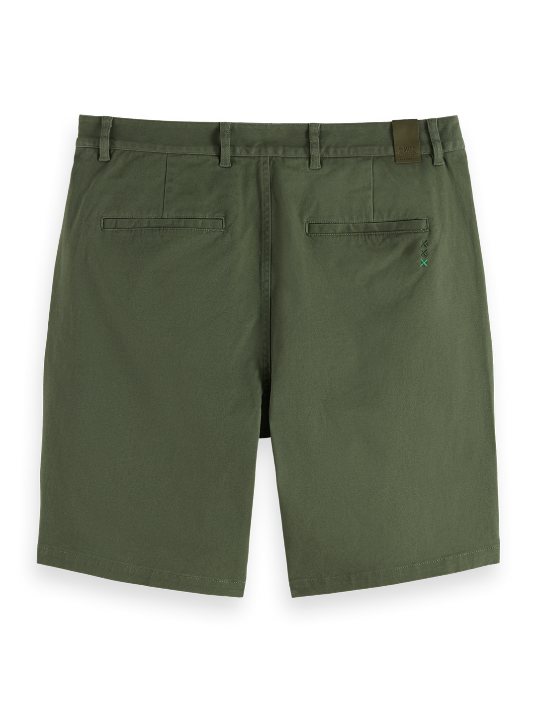 Seasonal core-Stuart washed cotton blend regular fit short