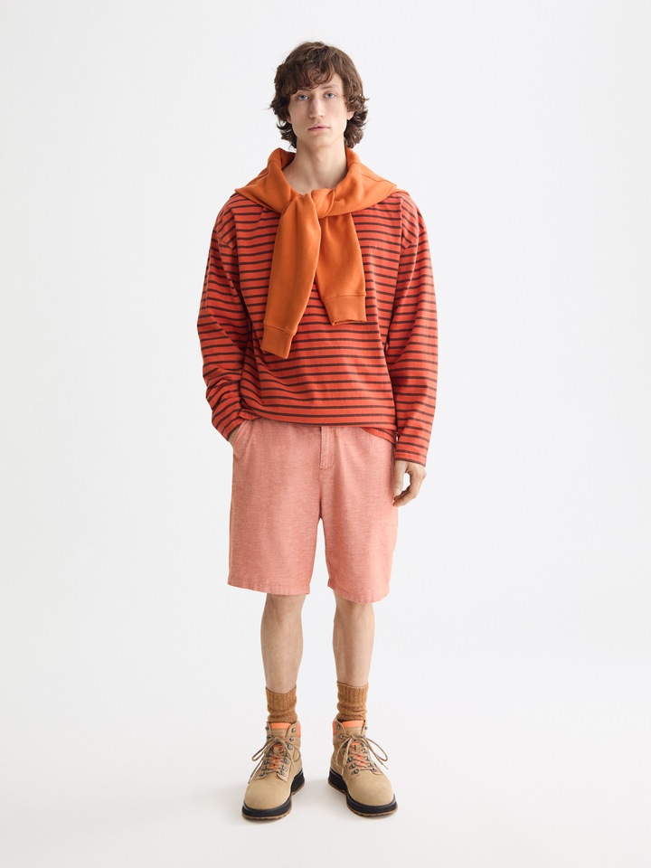 Seasonal core-Fave-Cotton linen bermuda