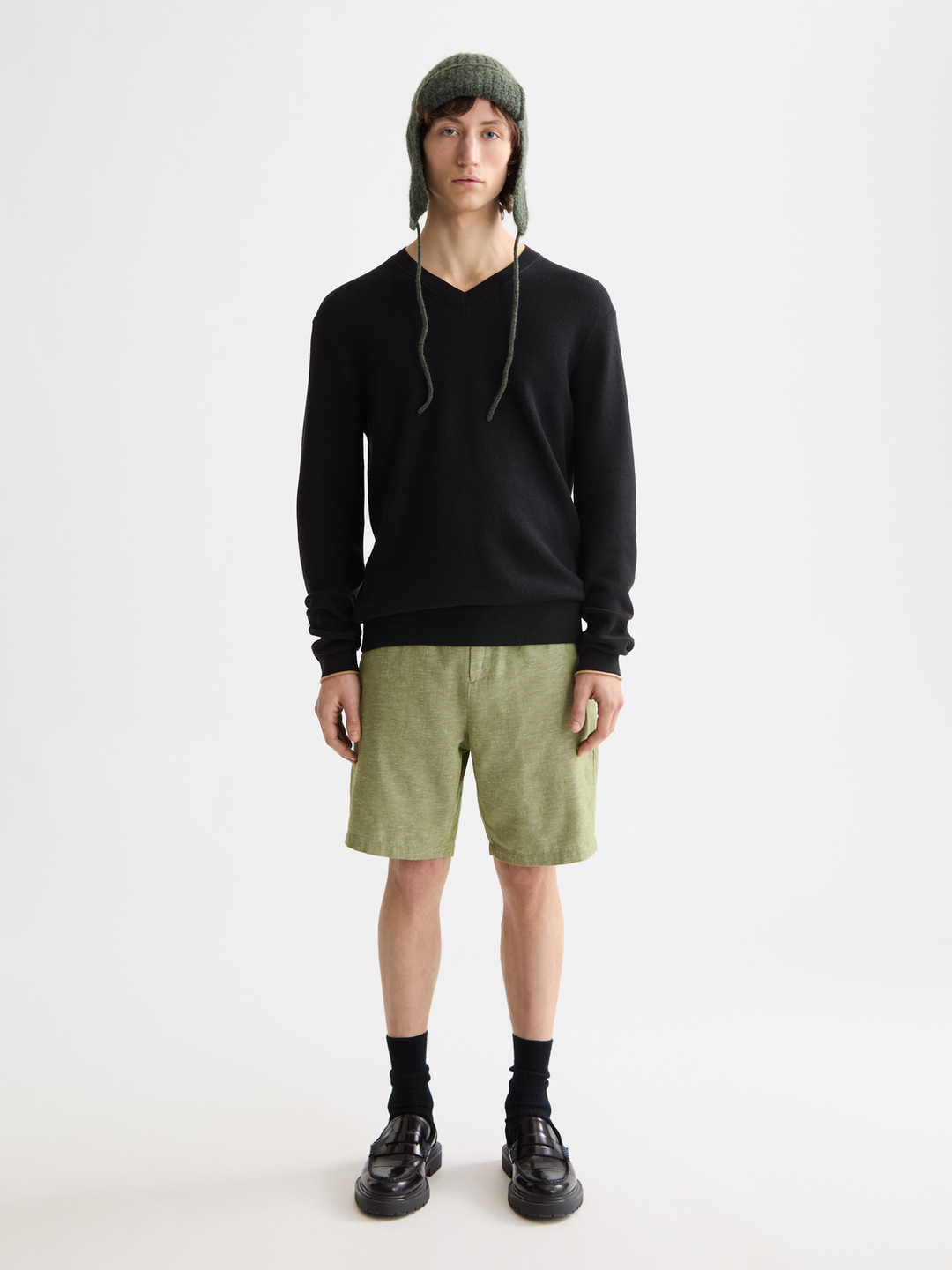 Seasonal core-Fave-Cotton linen bermuda