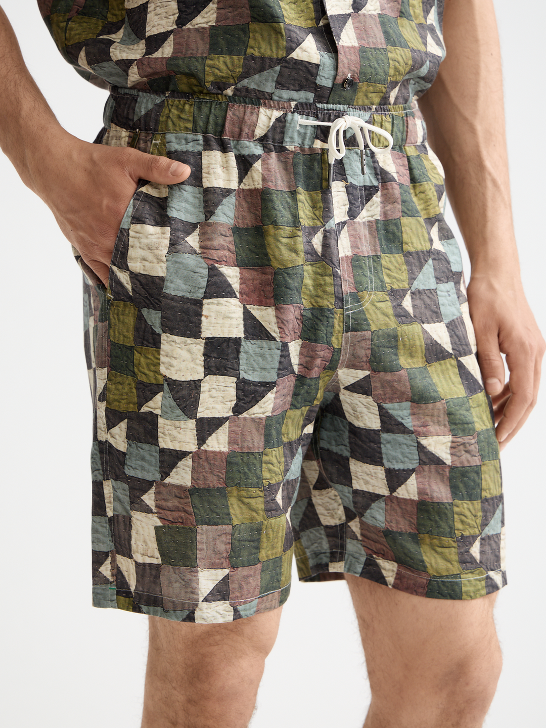 Fave printed tencel relaxed fit bermuda short