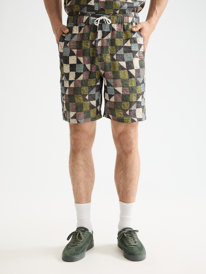 Fave printed tencel relaxed fit bermuda short