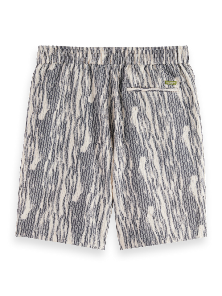 Fave jacquard viscose-blend relaxed fit bermuda short
