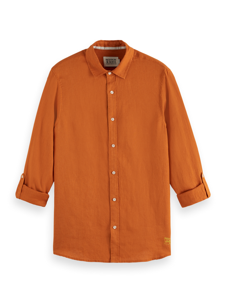 Seasonal core-Regular-fit linen shirt