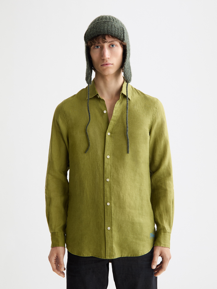 Seasonal core-Regular-fit linen shirt