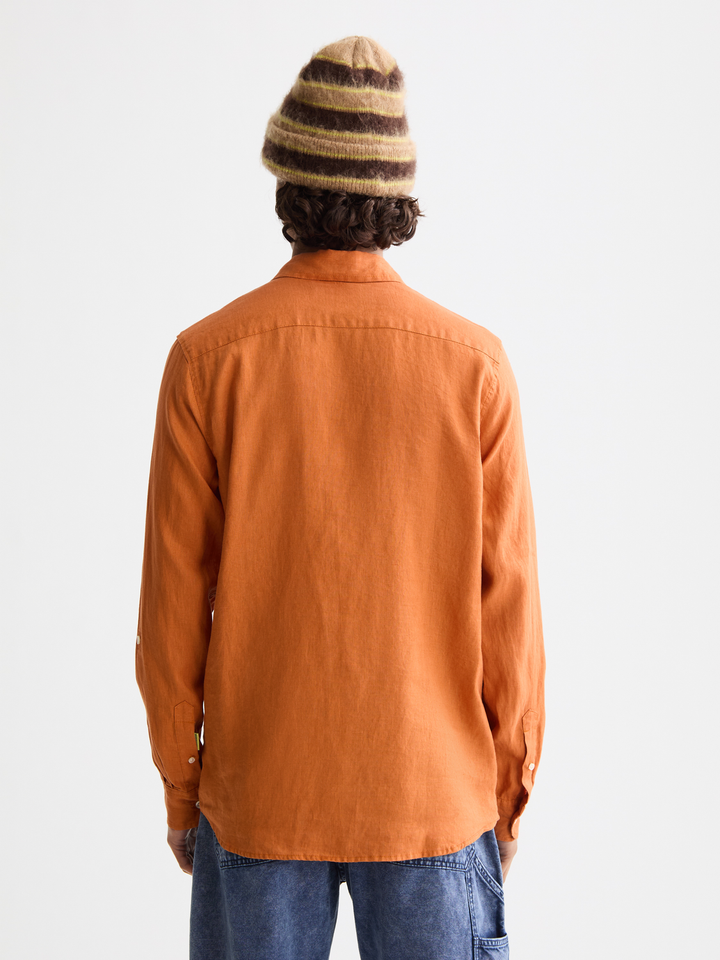 Seasonal core-Regular-fit linen shirt