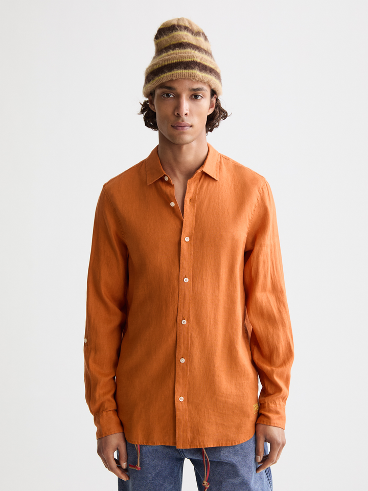 Seasonal core-Regular-fit linen shirt