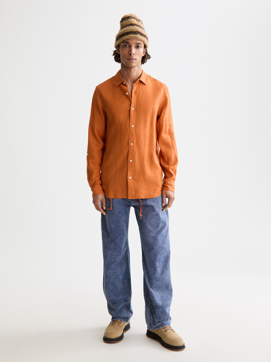 Seasonal core-Regular-fit linen shirt