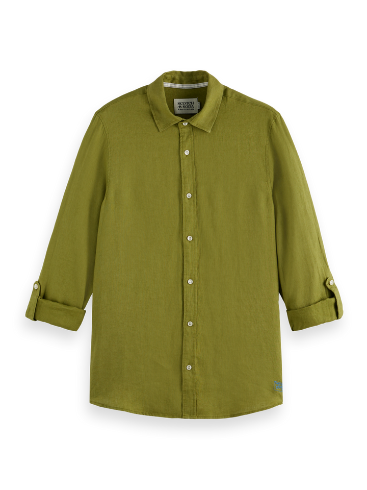 Seasonal core-Regular-fit linen shirt