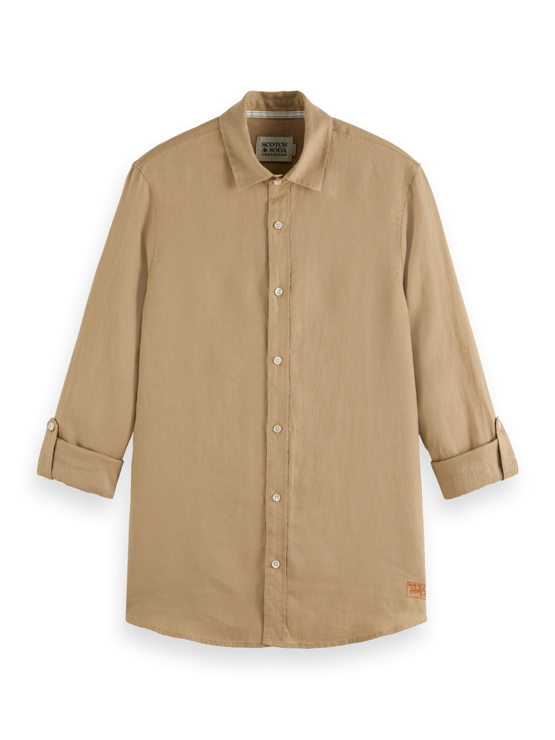 Seasonal core-Regular-fit linen shirt