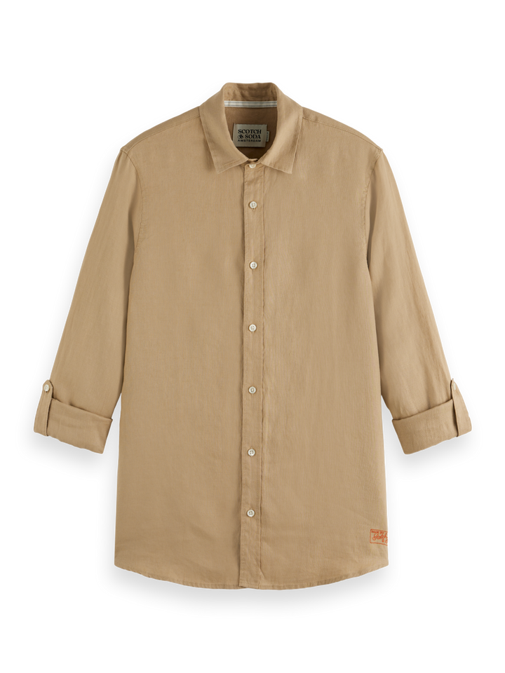 Seasonal core-Regular-fit linen shirt