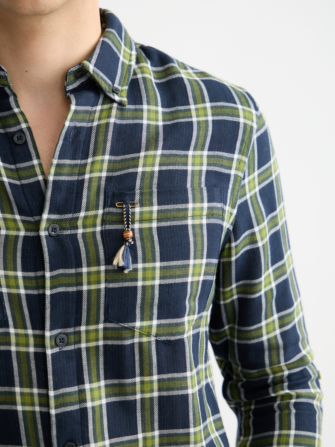 Double-face regular fit shirt