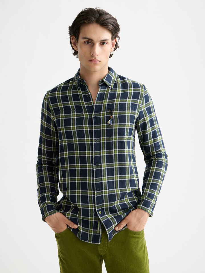 Double-face regular fit shirt