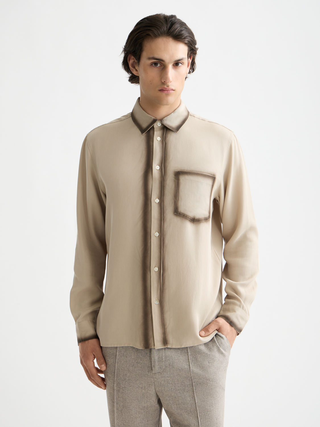 Relaxed fit tencel shirt