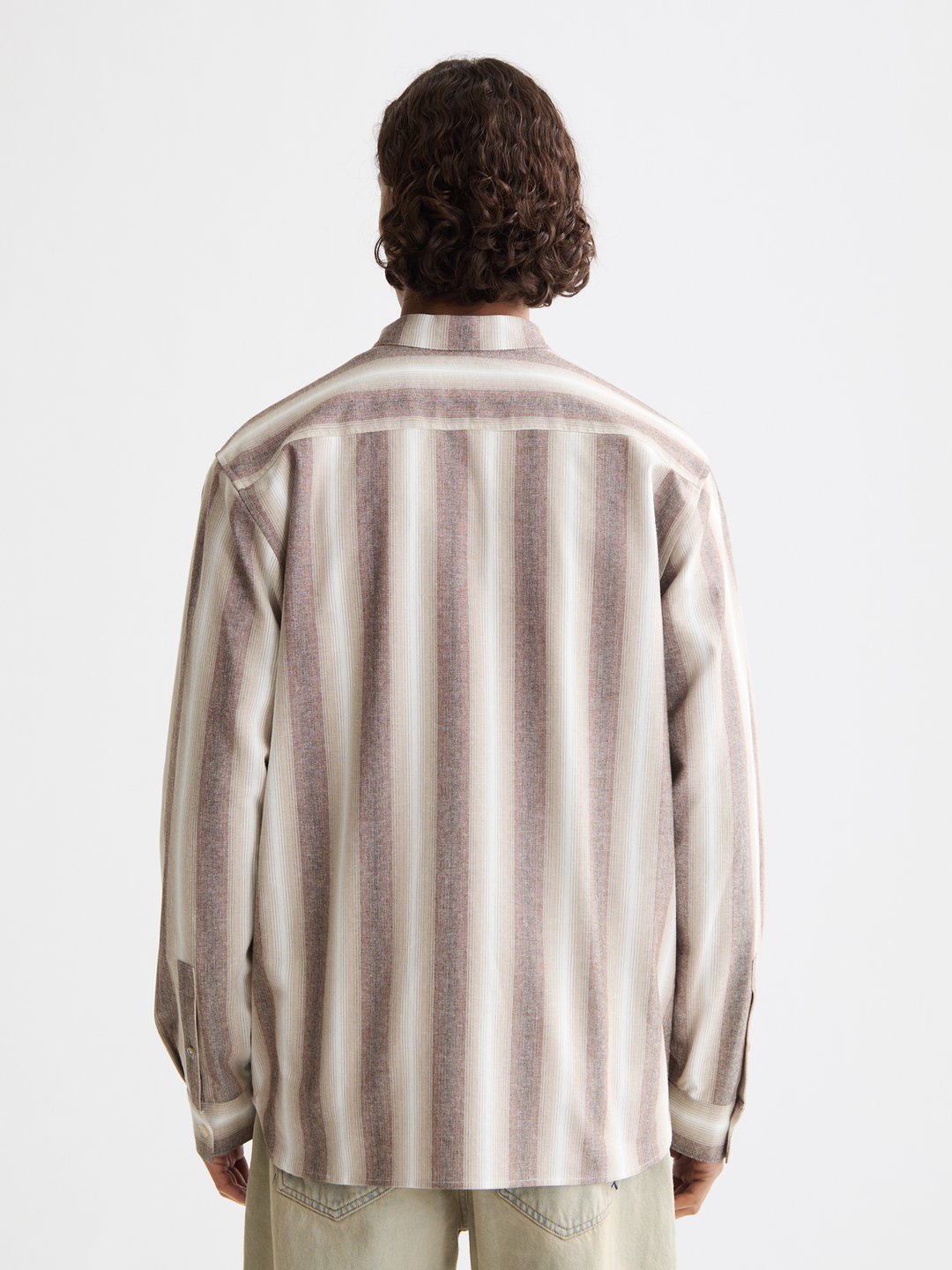 Shadow-striped cotton shirt