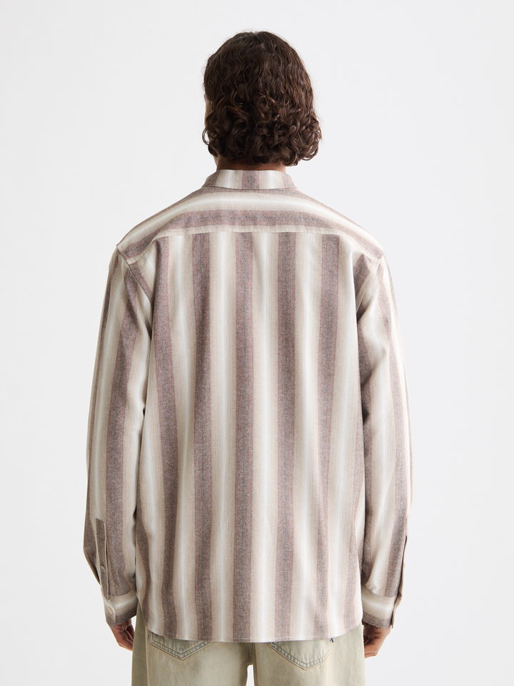 Shadow-striped cotton shirt
