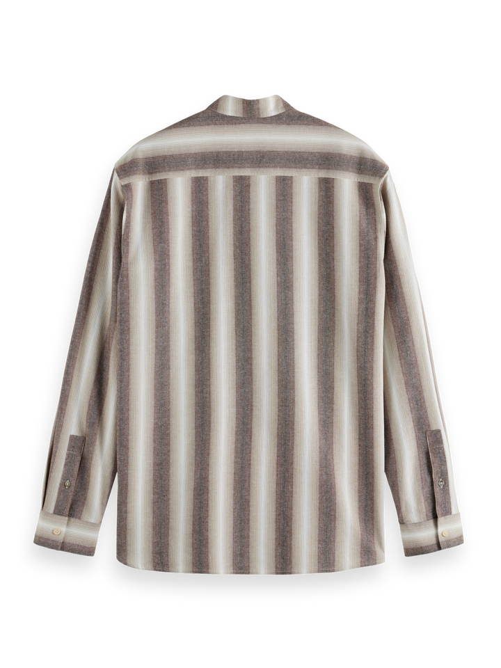 Shadow-striped cotton shirt