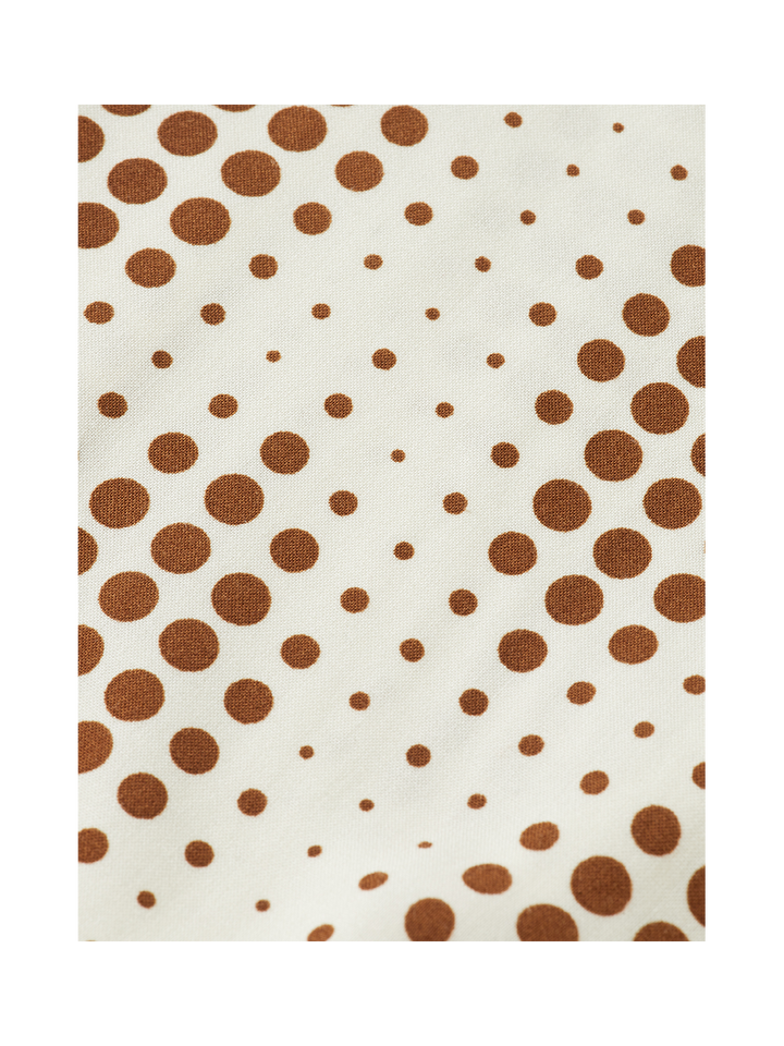 Printed short-sleeved viscose shirt