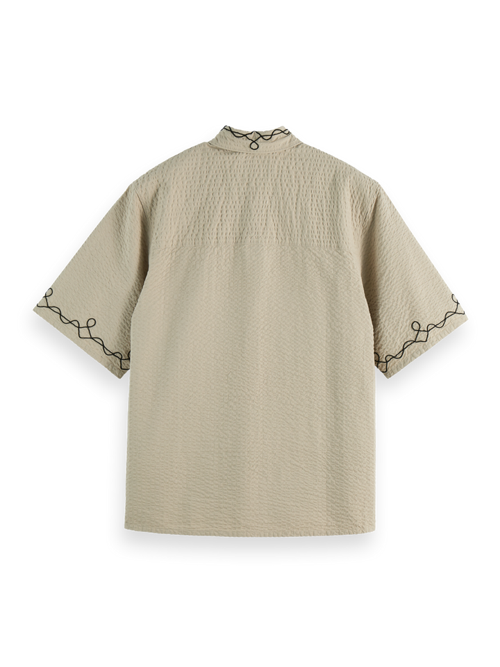Embroidered Short Sleeve Shirt