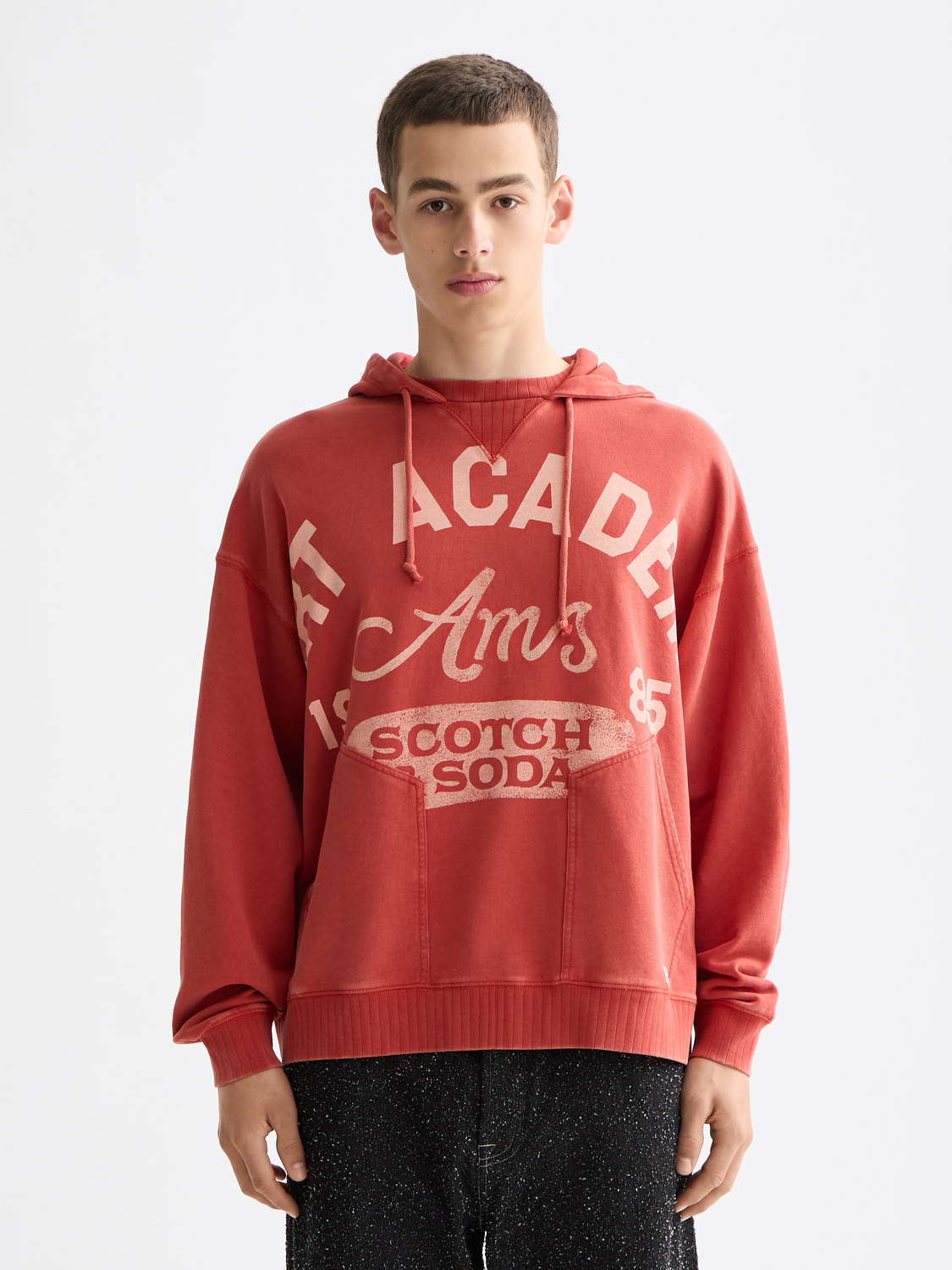 Washed artwork hoodie