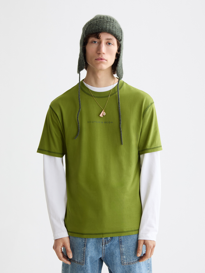 Seasonal core-Relaxed-fit logo t-shirt