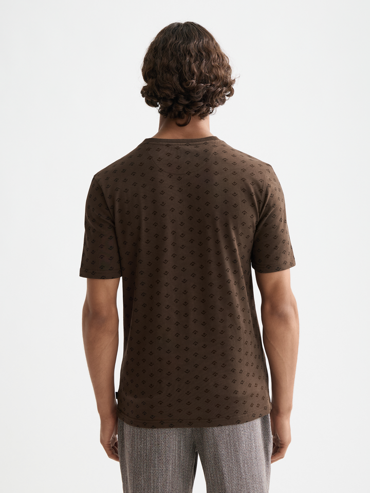 Regular fit allover print t-shirt